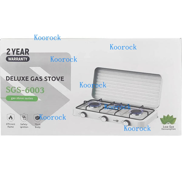Portable 3-Burner Gas Stove