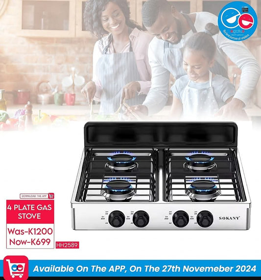 Sokany 4-Burner Gas Stove
