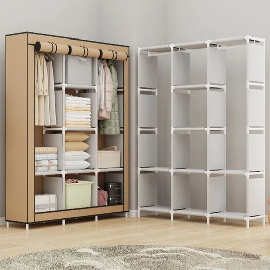 Spacious Fabric Wardrobe Organizer